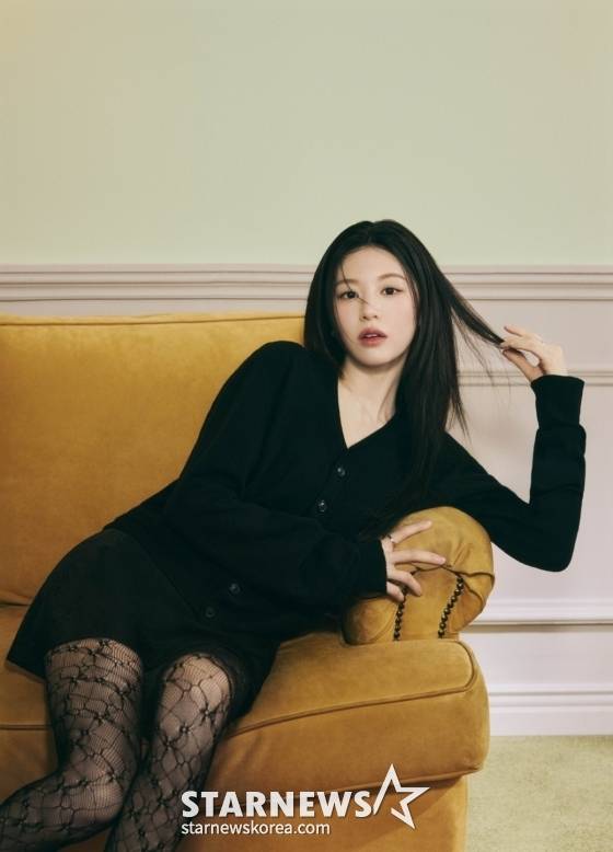 넷플릭스 오리지널 시리즈 '이 사랑 통역 되나요?'의 주연배우 고윤정이 23일 진행된 라운드 인터뷰를 위해 포즈를 취하고 있다. /사진제공=넷플릭스 2026.01.23