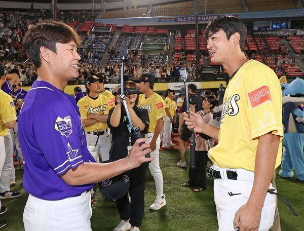 2023 올스타전 당시 박세혁과 구자욱(사진=삼성)