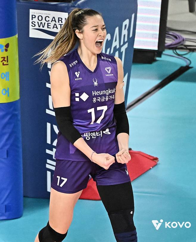 흥국생명 레베카. 제공 | 한국배구연맹