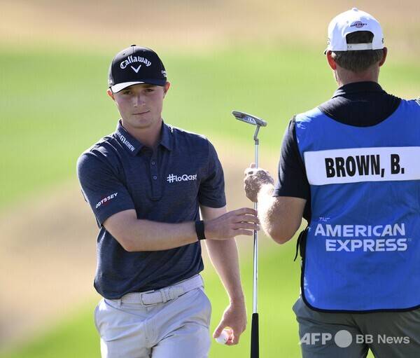 2026년 미국프로골프(PGA) 투어 더 아메리칸 익스프레스에 출전한 블레이드 브라운(미국)이 2라운드에서 경기하는 모습이다. 사진제공=ⓒAFPBBNews = News1 (사진을 무단으로 사용하지 마십시오.)