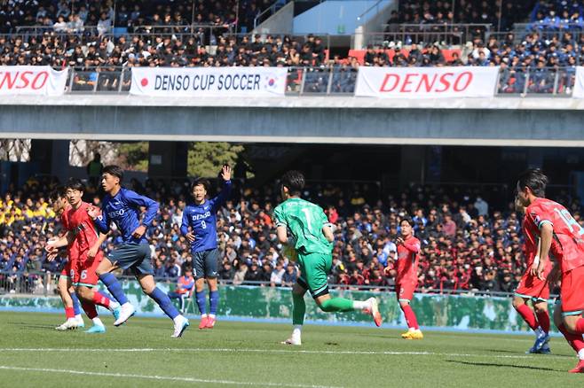 제24회 덴소컵 경기 모습. 사진=대학축구연맹
