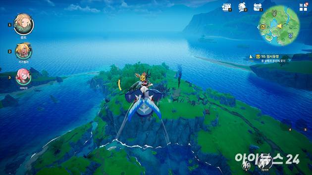 웹젠 '드래곤소드' 게임 화면 스크린샷. [사진=박정민 기자]