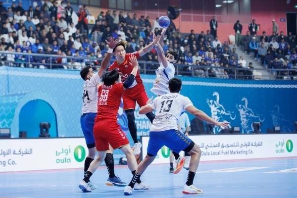 사진 제22회 아시아남자핸드볼선수권대회 일본과 쿠웨이트 경기 모습, 사진 제공=아시아핸드볼연맹