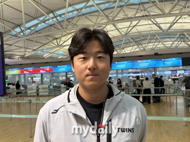 LG 트윈스 송승기./인천공항 = 이정원 기자
