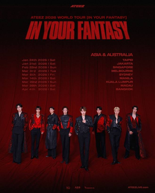 에이티즈, 아시아·호주 투어 포문