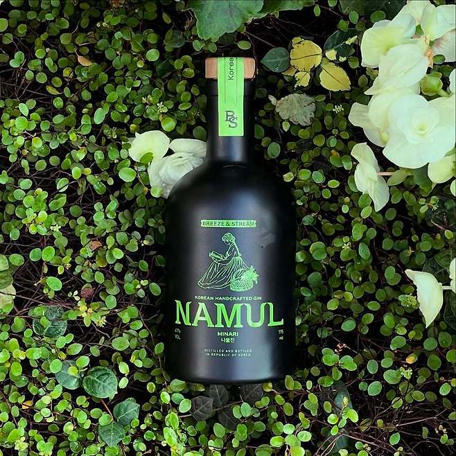 강원 인제산 돌미나리로 만든 진 ‘나물’. 인스타그램 브리즈앤스트림 계정