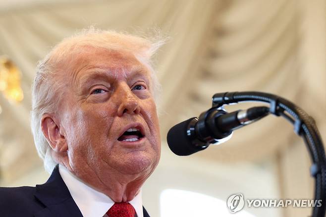 도널드 트럼프 미국 대통령 [로이터 연합뉴스 자료사진. 재판매 및 DB 금지]