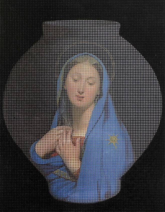 김중식 작가 작품. 달 항아리와 마리아.