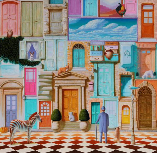 공존(oil on canvas) 130㎝x130㎝&nbsp;&nbsp;