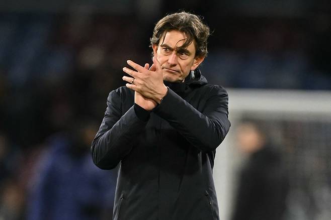 토마스 프랭크 감독. 사진 | 번리=AFP연합뉴스