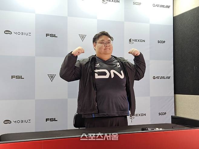 DN수퍼스 ‘구끼’ 김시경이 25일 서울 잠실DN콜로세움에서 열린 2026 FSL A조 승리 후 취재진 인터뷰에 응하고 있다. 잠실 | 강윤식 기자 skywalker@sportsseoul.com