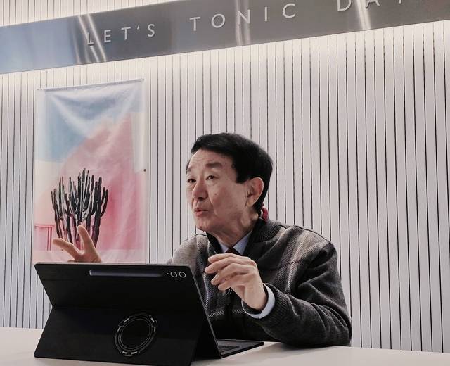 김광식 디토닉 고문이 디지털타임스와 인터뷰하고 있다. 디토닉 제공