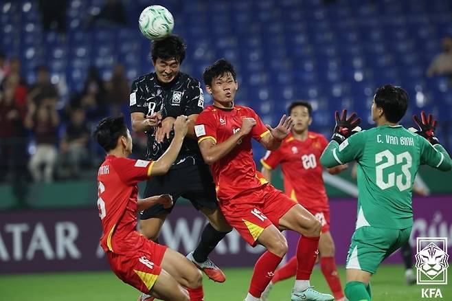 한국 U-23 대표팀, 베트남에 승부차기 패배. 대한축구협회 제공