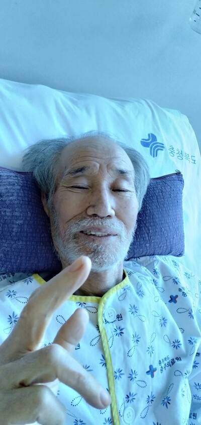 투병 중인 고인.