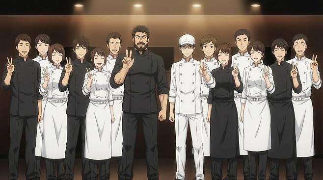 유튜브 채널 '스풉'에 올라온 흑백요리사 애니메이션 버전의 한 장면. [스풉 제공]