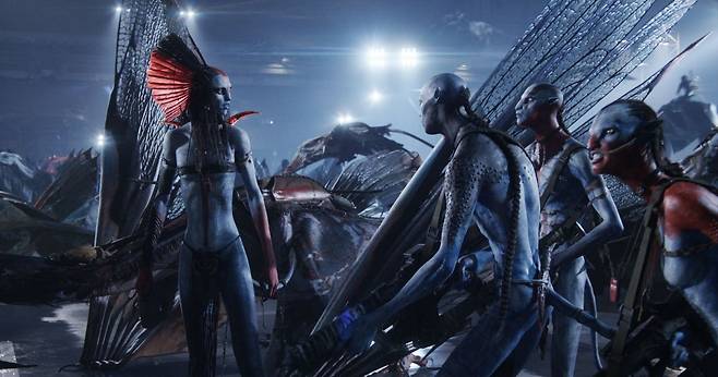 영화 ‘아바타: 불과 재’의 한 장면. 월트디즈니 컴퍼니 코리아 제공