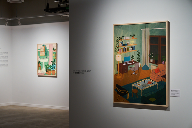 오는 3월 29일까지 ‘헤일리 티프먼, 일상을 그리다: 평범한 하루의 온도’ 전시가 열리는 원그로브 마이아트뮤지엄. 원그로브 마이아트뮤지엄 제공.