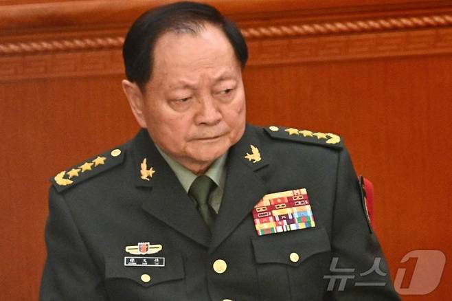 장유샤 중국공산당 중앙정치국 위원 겸 중앙군사위원회 부주석. 2025.03.04 ⓒ AFP=뉴스1