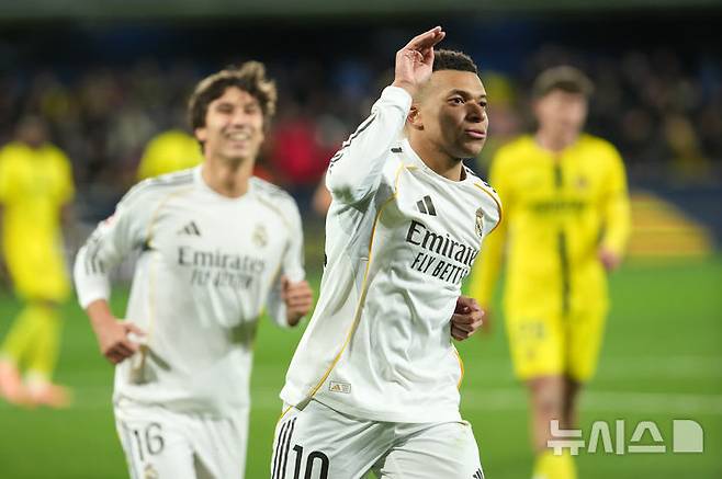 [비야레알=AP/뉴시스] 스페인 프로축구 프리메라리가 레알 마드리드의 킬리안 음바페. 2026.01.24. photo@newsis.com