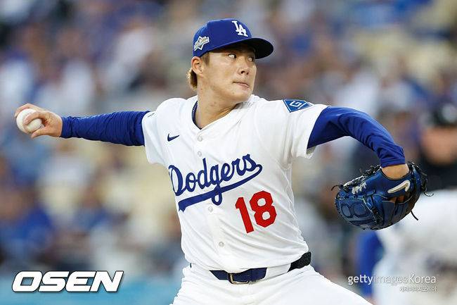 [사진] LA 다저스 야마모토 요시노부 ⓒGettyimages(무단전재 및 재배포 금지)