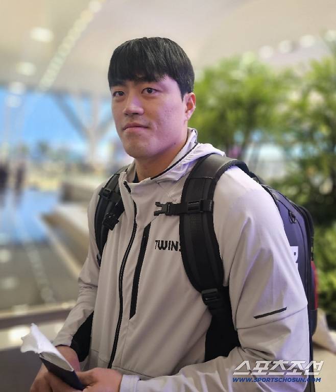 23일 LG 이적 후 첫 캠프길에 오른 천성호. 영종도=스포츠조선 정현석 기자 hschung@sportschosun.com