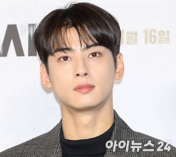 배우 차은우가 지난 2022년 서울 광진구 자양동 건대 롯데시네마에서 열린 영화 '데시벨' (감독 황인호) 언론시사회에 참석하고 있다. [사진=정소희 기자]