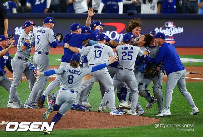 [사진] 다저스 선수단. ⓒGettyimages(무단전재 및 재배포 금지)