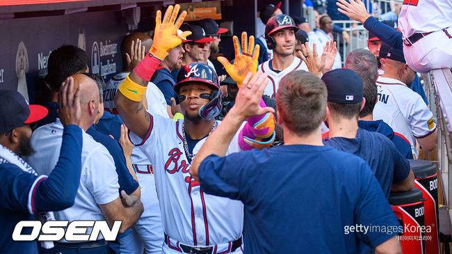 [사진] 애틀랜타 선수단. ⓒGettyimages(무단전재 및 재배포 금지)