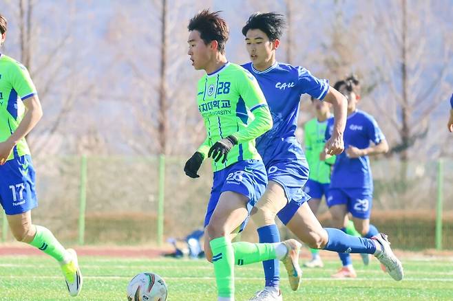 ▲ 중앙대 박준. ⓒ한국대학축구연맹