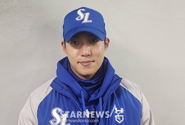 지난해 3월 29일 잠실 두산전을 마치고 만난 원태인. /사진=박수진 기자