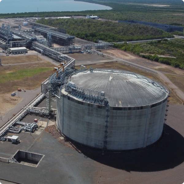 ▲다윈 LNG터미널 전경.