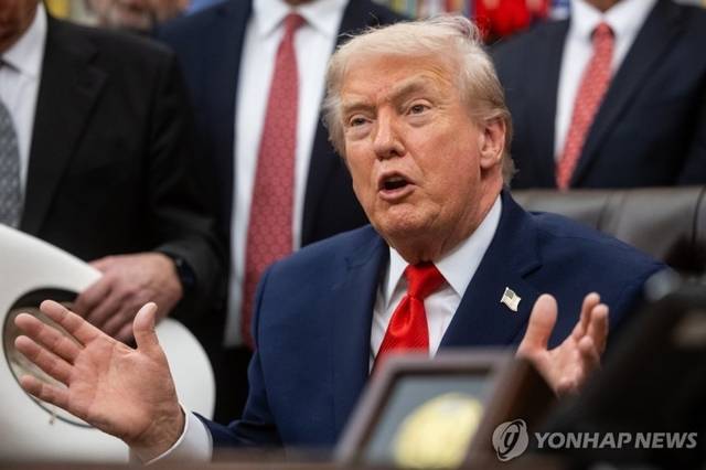 트럼프 미국 대통령. <사진: UPI=연합뉴스 >