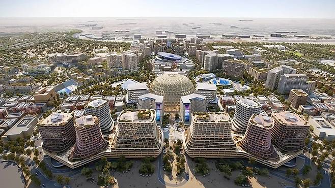 두바이 엑스포 시티의 모습