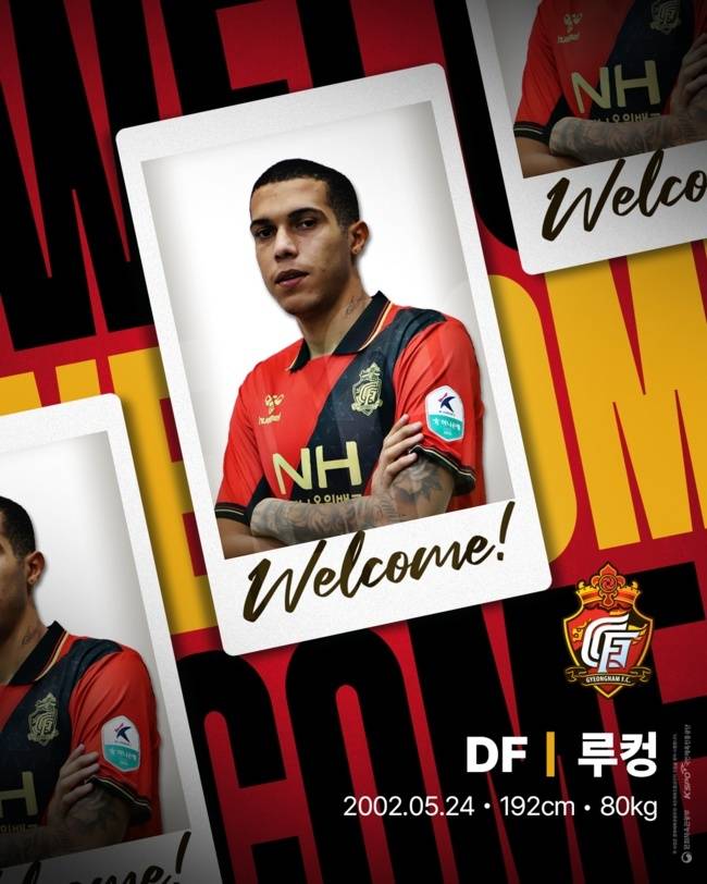 경남FC, ‘브라질산 지능형 수비수’ 루컹 영입..수비진 안정감 더했다