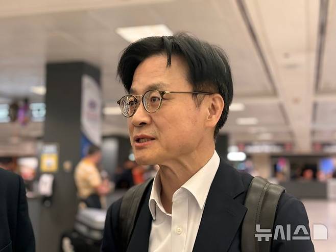 [워싱턴=뉴시스]이윤희 특파원 = 김정관 산업통상부 장관. 2025.08.23.