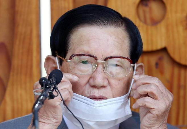 이단 신천지 이만희 교주. 연합뉴스
