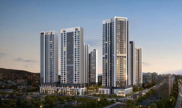 경기 안양시 만안구 안양동에 들어서는 '안양역센트럴아이파크수자인' 투시도. 사진=HDC현대산업개발