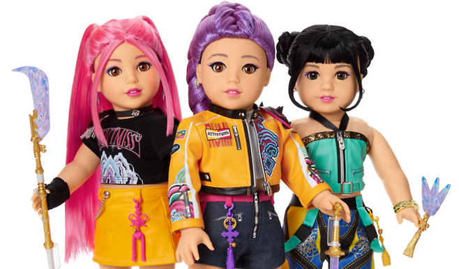 마텔의 아메리칸걸닷컴에서 판매 중인 케데헌 18인치 인형. [마텔]