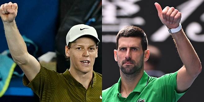 이게 된다고? 역대급 역사적 대결 성사됐다…조코비치 vs 신네르 4강 맞대결