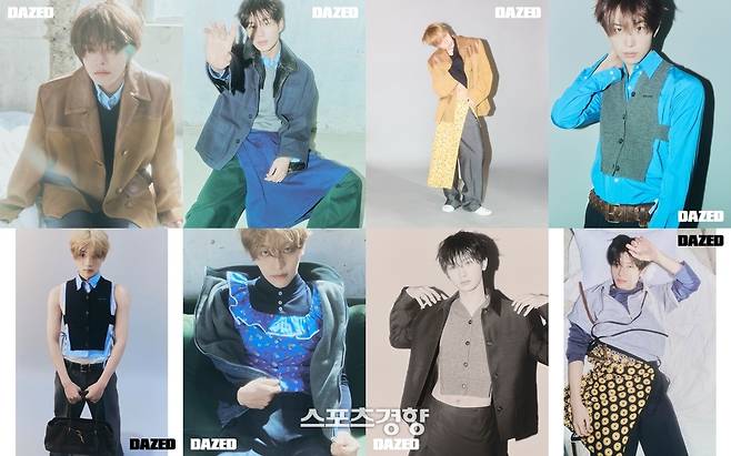 화보 촬영을 하고 있는 알파드라이브원. 데이즈드 제공