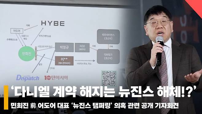 '다니엘 계약 해지는 뉴진스 해체!?' 뉴진스 템퍼링 의혹 관련 기자회견 현장 [영상]