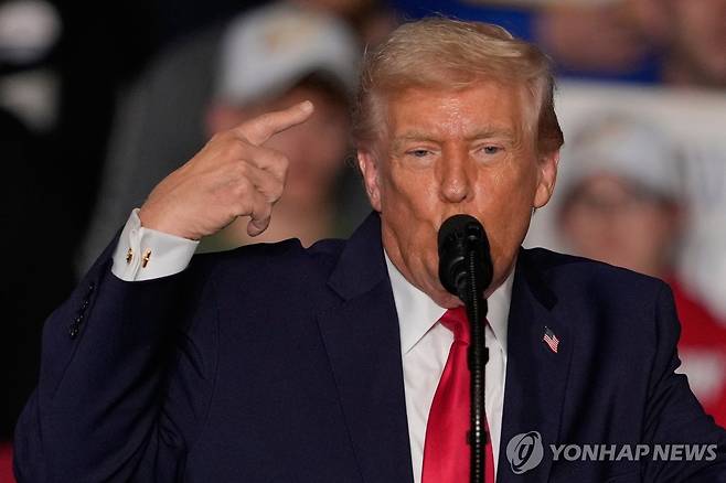 도널드 트럼프 미국 대통령 [AP=연합뉴스 자료사진. 재판매 및 DB 금지]