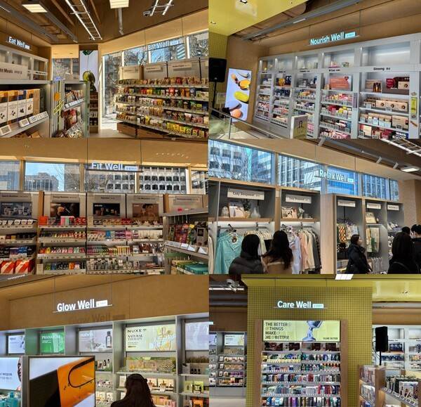 올리브베러는 일상을 6개 영역으로 쪼개 '웰니스 실천'을 쉽게 만들겠다는 콘셉트를 제시했다. [출처=이재아 기자]