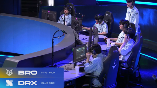28일 DRX가 서울 종로 롤파크 LCK 아레나에서 열린 2026 LCK컵 그룹 배틀 3주차 슈퍼 위크 경기에서 브리온을 상대로 힘겨운 승리를 거뒀다.(DRX &브리온 = 3:2). /사진=네이버 치지직 라이브영상 캡처