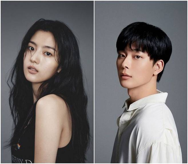 한은수(왼쪽) 유선호. 매니지먼트숲, 흰엔터테인먼트