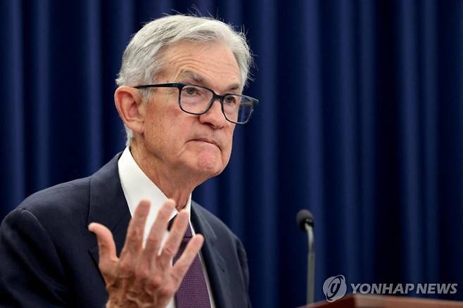 제롬 파월 미 연방준비제도(Fed·연준) 의장. 연합뉴스