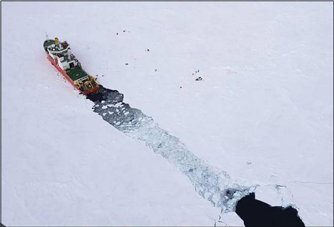 북극항해. 극지연구소 제공