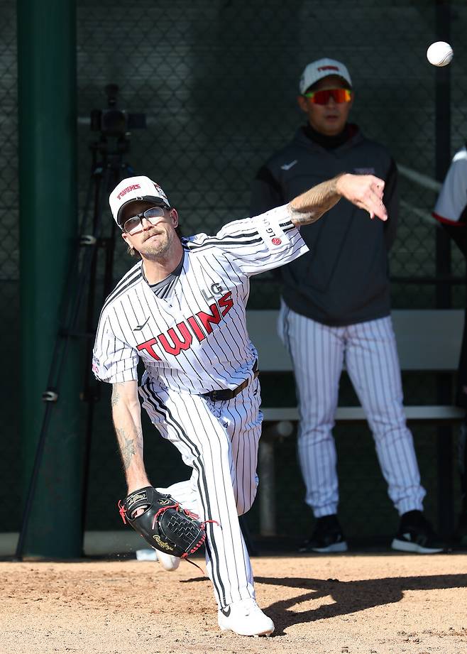 ▲ LG의 아시아쿼터 선수 라클란 웰스.