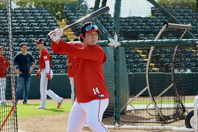 ▲ 최정 김재환 한유섬은 KBO리그 통산 홈런 합계가 1000개가 넘어가는 장타 트리오다 ⓒSSG랜더스