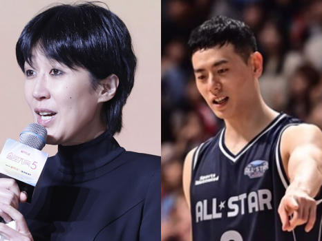 방송인 홍진경(왼쪽)과 '솔로지옥3' 출신 이관희 ⓒ이혜영 기자 lhy@hankooki.com